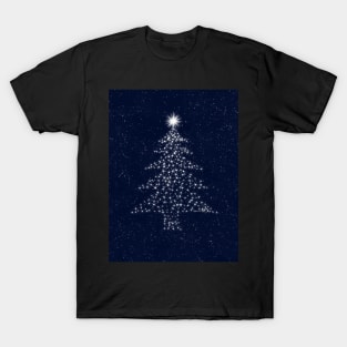 Nightsky with Xmas Stars T-Shirt